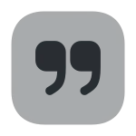 Quote Up Square SVG Icon